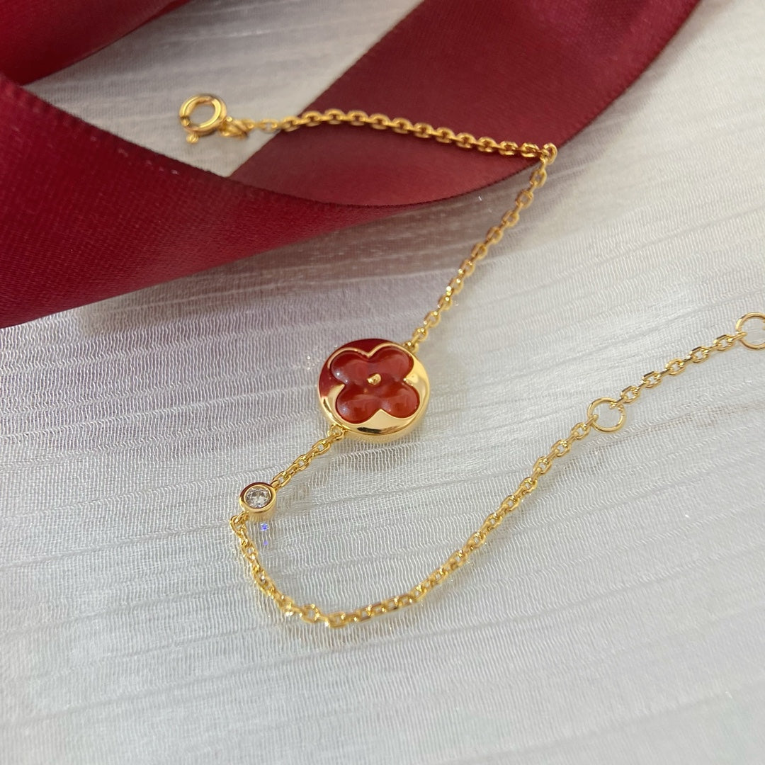 [Lumi Jewellery]SUN PEDANT CARNELIAN BRACELET
