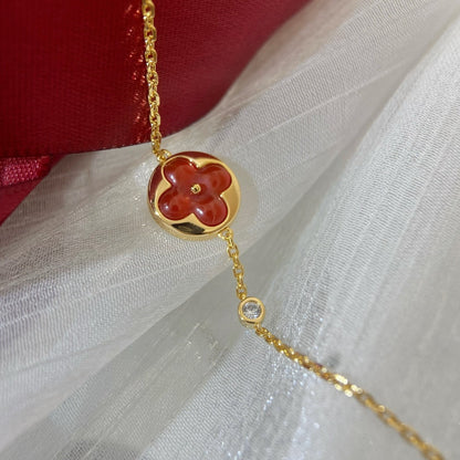 [Lumi Jewellery]SUN PEDANT CARNELIAN BRACELET