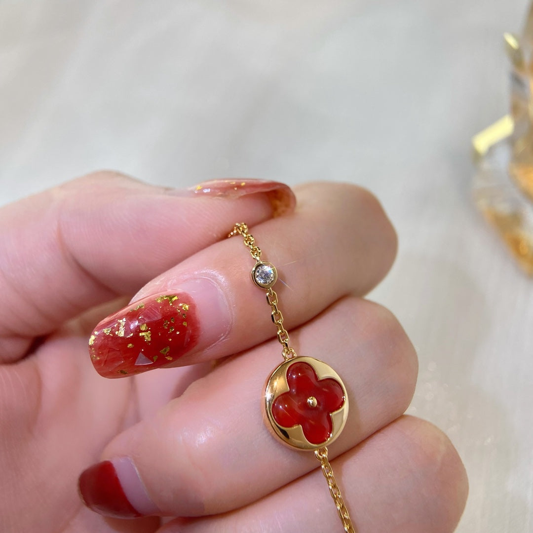 [Lumi Jewellery]SUN PEDANT CARNELIAN BRACELET