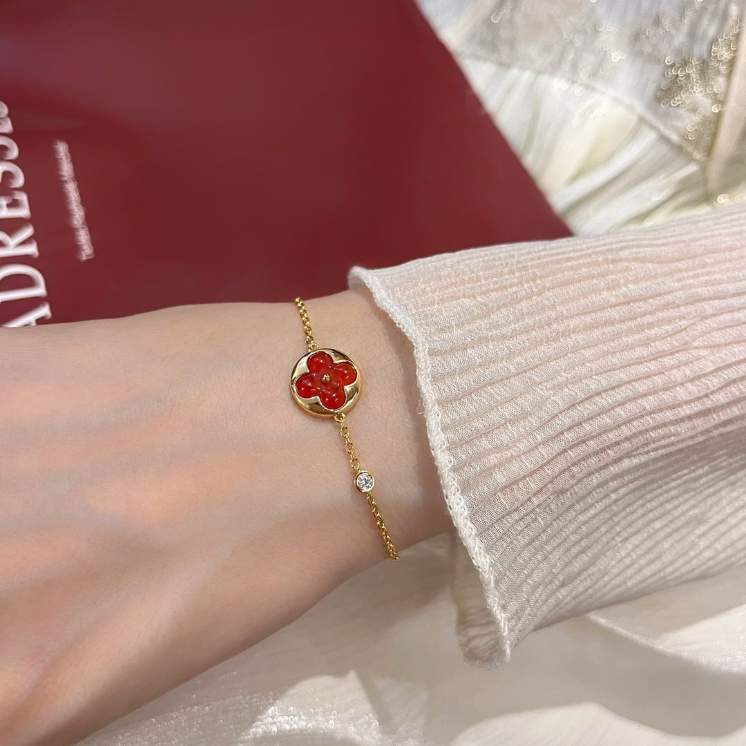 [Lumi Jewellery]SUN PEDANT CARNELIAN BRACELET