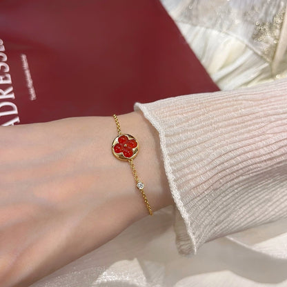 [Lumi Jewellery]SUN PEDANT CARNELIAN BRACELET