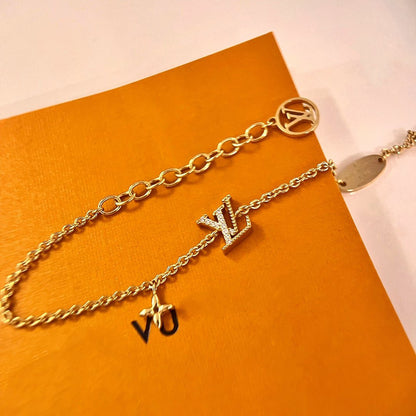 [Lumi Jewellery]LOGO STAR MOTIF GOLD BRACELET