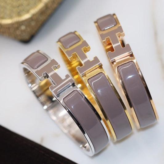 [Lumi Jewellery]H BRACELET 12MM BROWN
