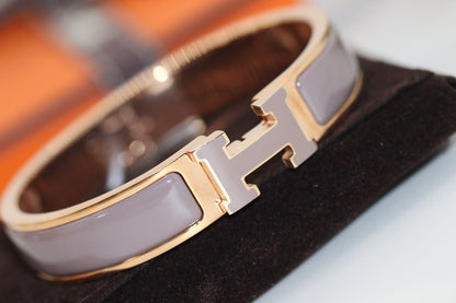 [Lumi Jewellery]H BRACELET 12MM BROWN