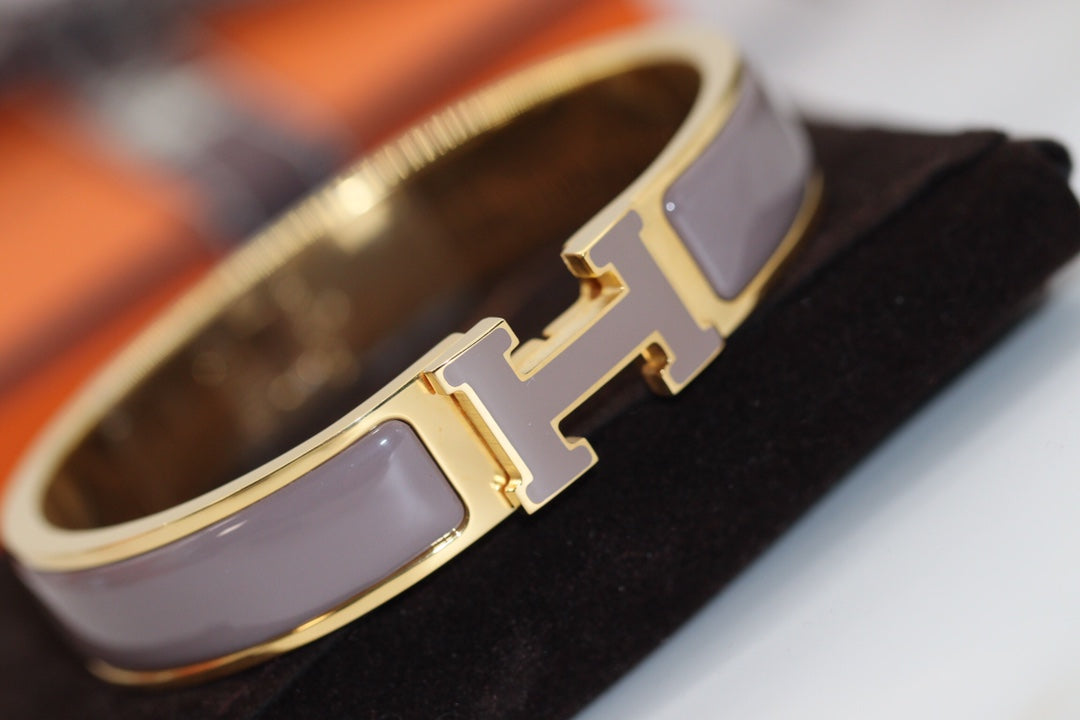 [Lumi Jewellery]H BRACELET 12MM BROWN