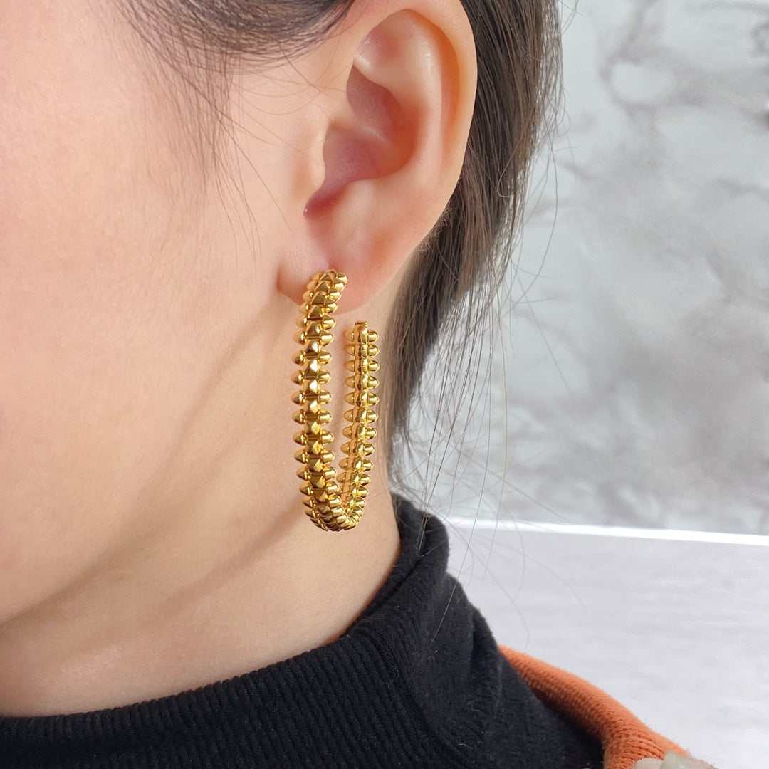 [Lumi Jewellery]CLASH LARGE HOOP EARRINGS