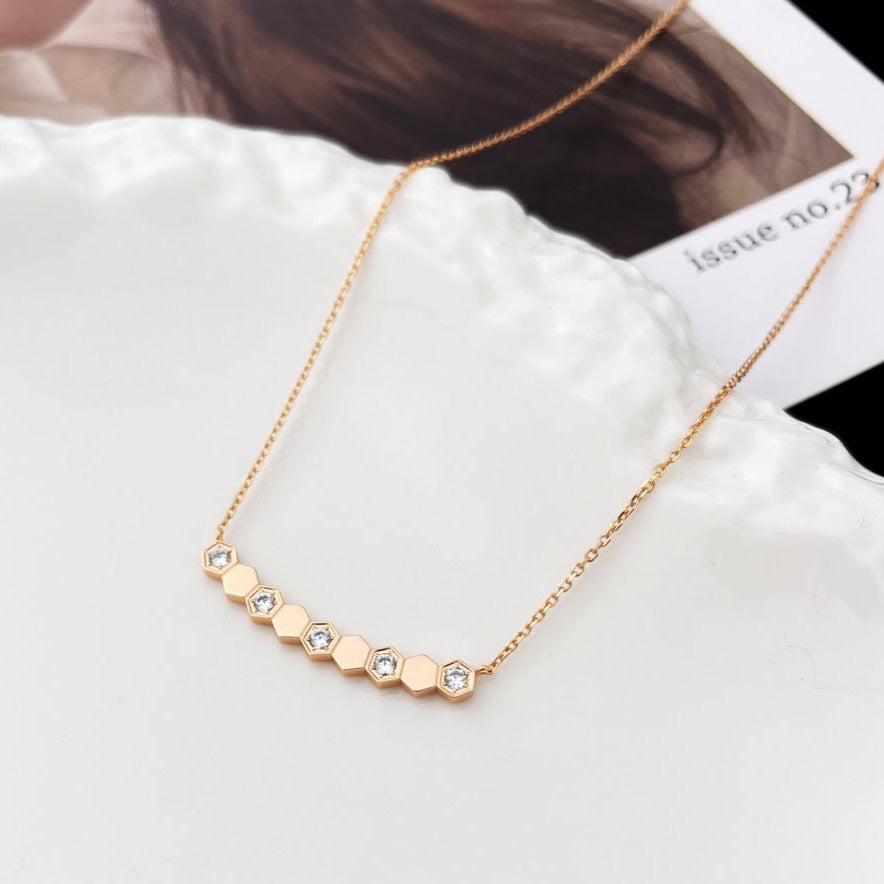 [Lumi Jewellery]BEE MY LOVE DIAMOND NECKLACE