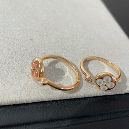 [Lumi Jewellery]SUN 1 DIAMOND PINK MOP RING