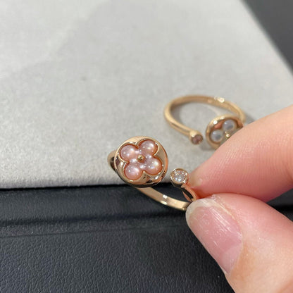 [Lumi Jewellery]SUN 1 DIAMOND PINK MOP RING
