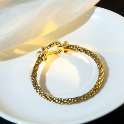 [Lumi Jewellery]FORCE 10 GOLD GREEN DIAMOND PAVED