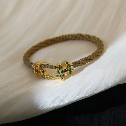 [Lumi Jewellery]FORCE 10 GOLD GREEN DIAMOND PAVED