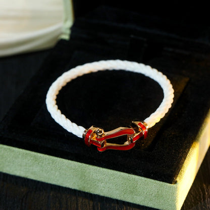 [Lumi Jewellery]FORCE 10 WHITE TEXTILE DIAMOND PAVED