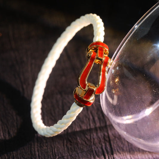 [Lumi Jewellery]FORCE 10 WHITE TEXTILE DIAMOND PAVED