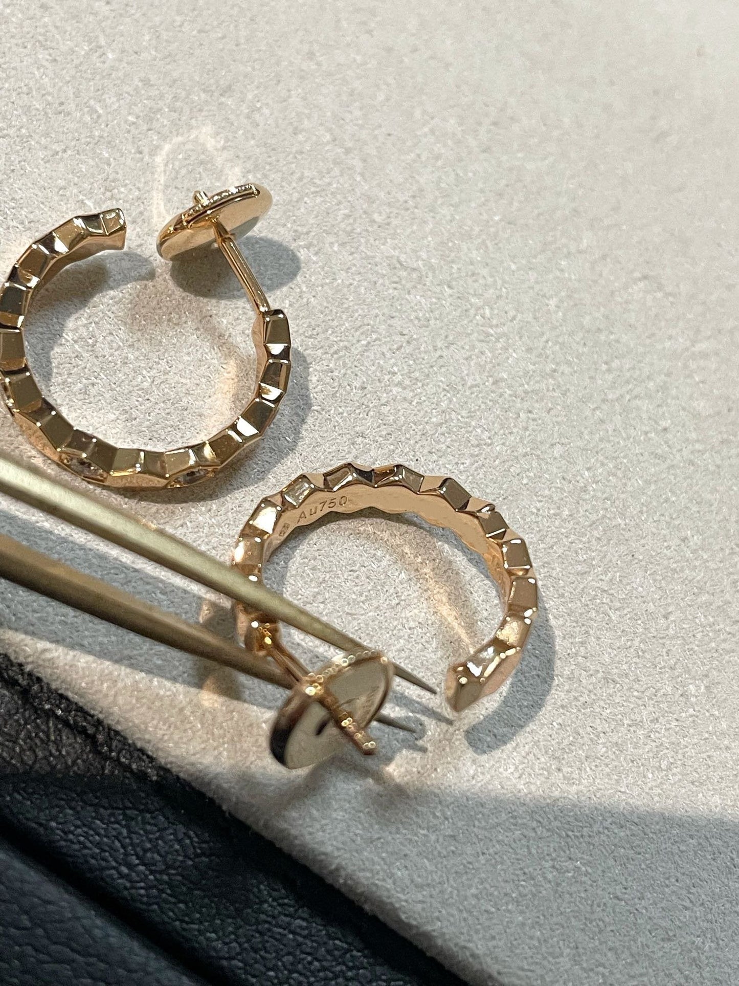 [Lumi Jewellery]Hollow Design Four-Leaf Clover Flower Shape Earrings