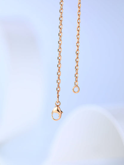 [Lumi Jewellery]H CAGE PINK GOLD NECKLACE