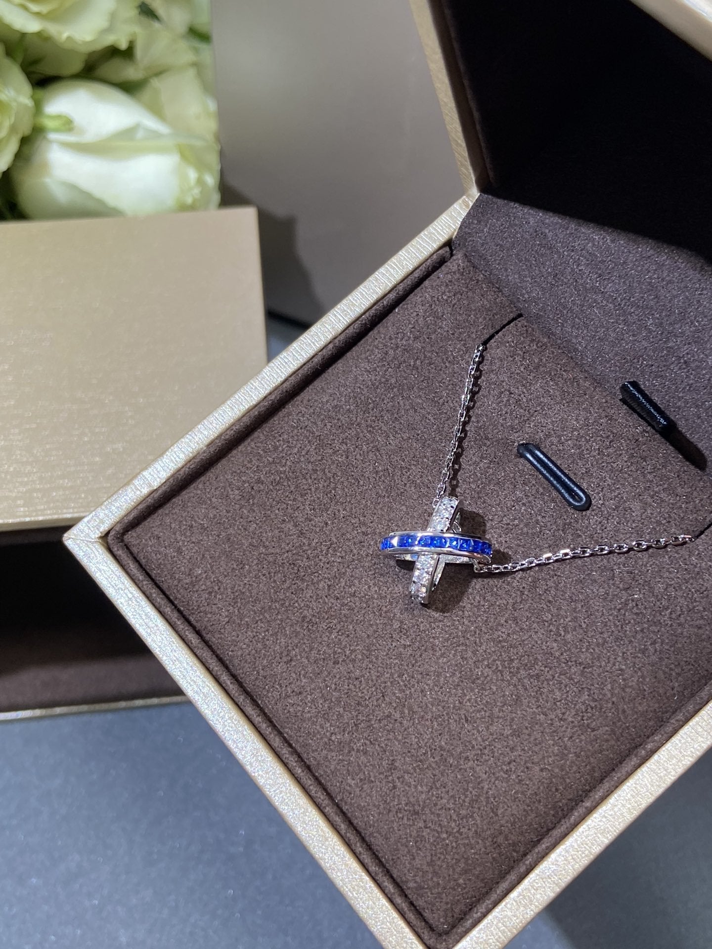 [Lumi Jewellery]LIENS DIAMOND SILVER NECKLACE