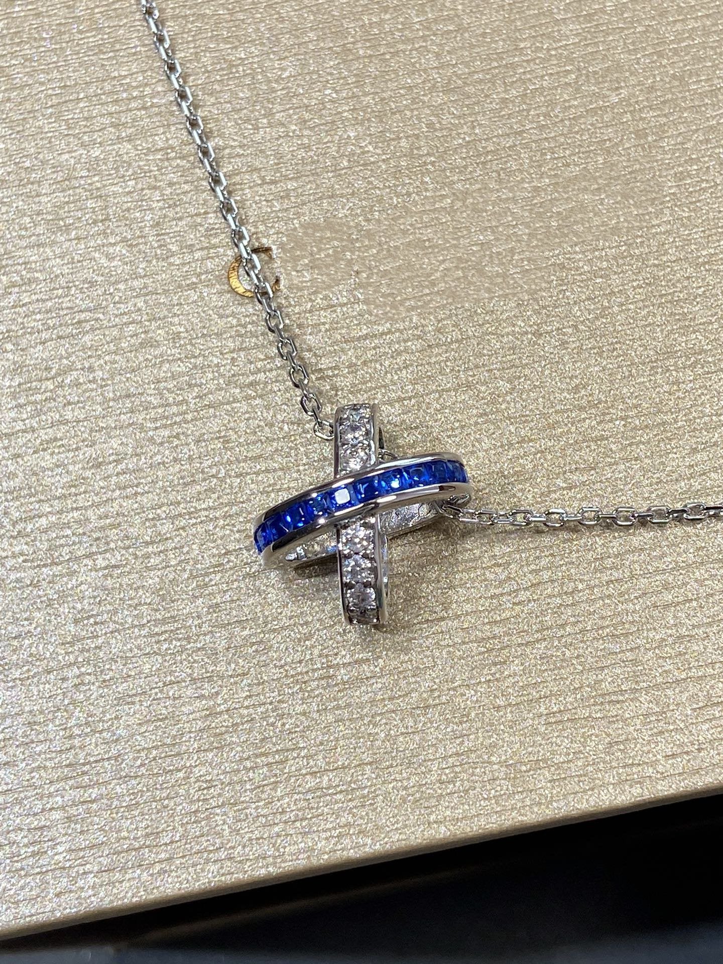[Lumi Jewellery]LIENS DIAMOND SILVER NECKLACE