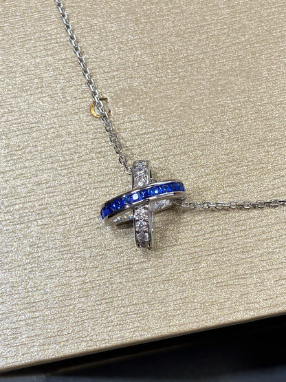 [Lumi Jewellery]LIENS DIAMOND SILVER NECKLACE