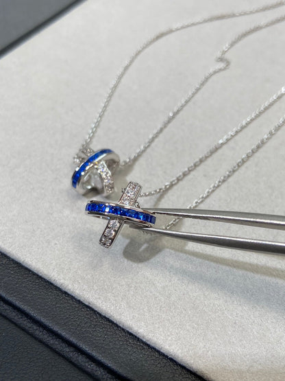 [Lumi Jewellery]LIENS DIAMOND SILVER NECKLACE