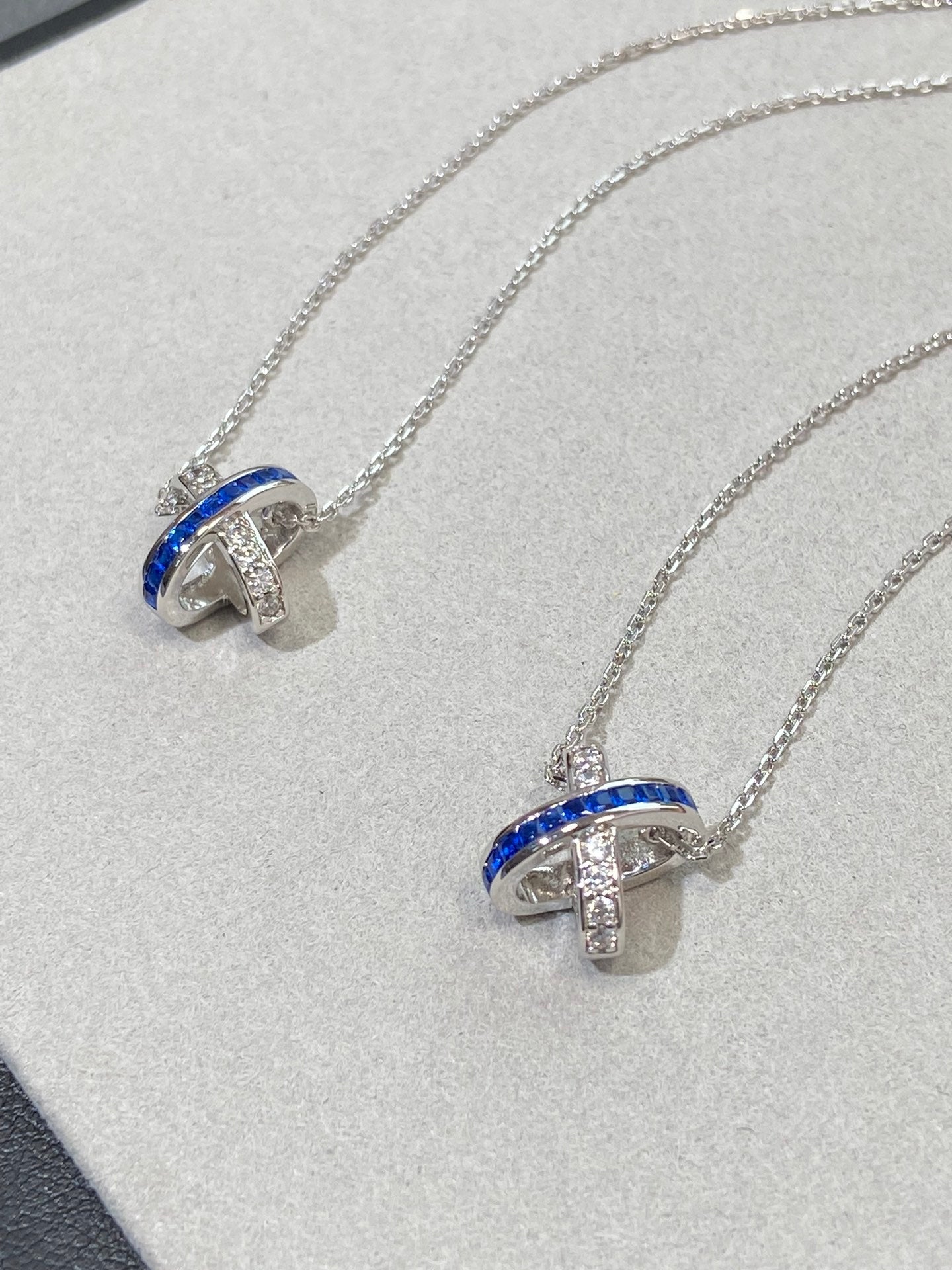 [Lumi Jewellery]LIENS DIAMOND SILVER NECKLACE