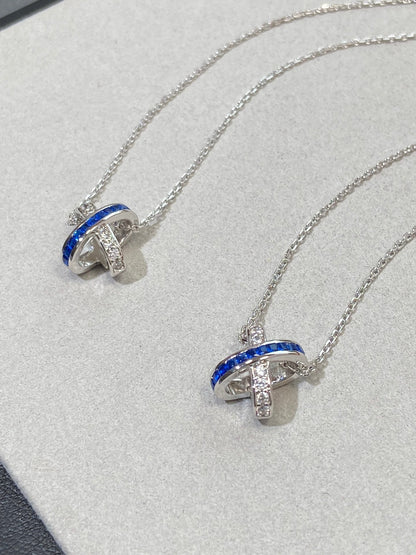 [Lumi Jewellery]LIENS DIAMOND SILVER NECKLACE