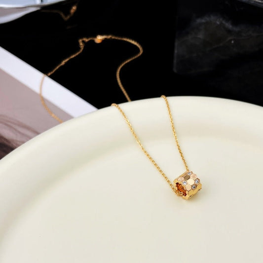 [Lumi Jewellery]BEE MINI PEDANT DIAMOND NECKLACE