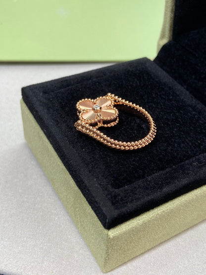 [Lumi Jewellery]CLOVER RIVERSIBLE ROSE GOLD RING