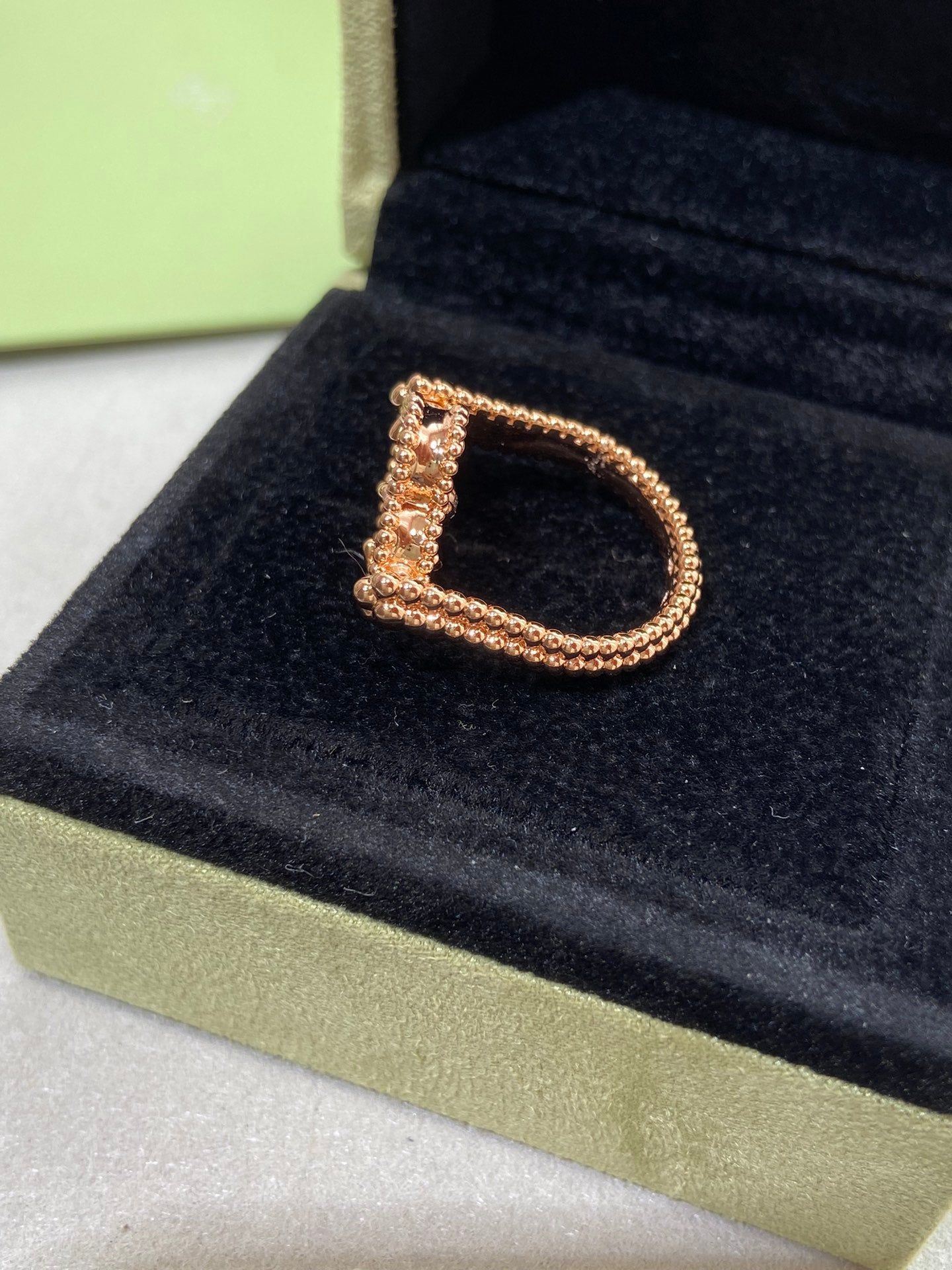 [Lumi Jewellery]CLOVER RIVERSIBLE ROSE GOLD RING