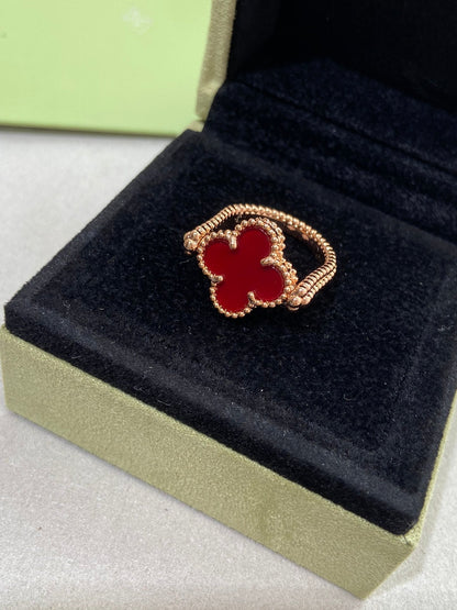 [Lumi Jewellery]CLOVER RIVERSIBLE ROSE GOLD RING