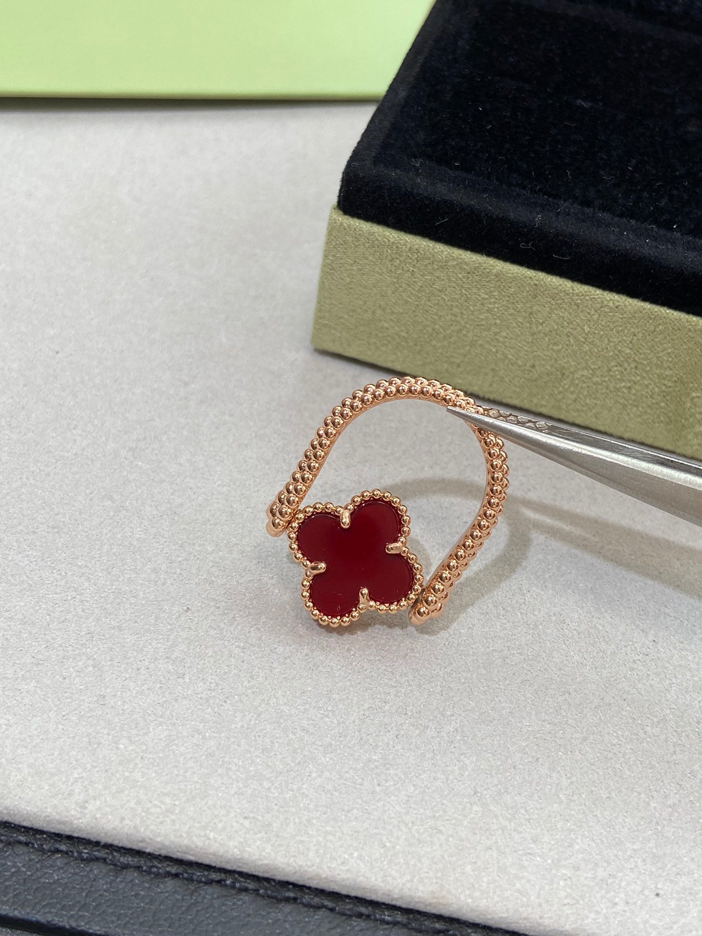 [Lumi Jewellery]CLOVER RIVERSIBLE ROSE GOLD RING