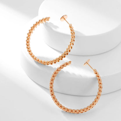 [Lumi Jewelery]CLASH HOOP LARGE EARRINGS