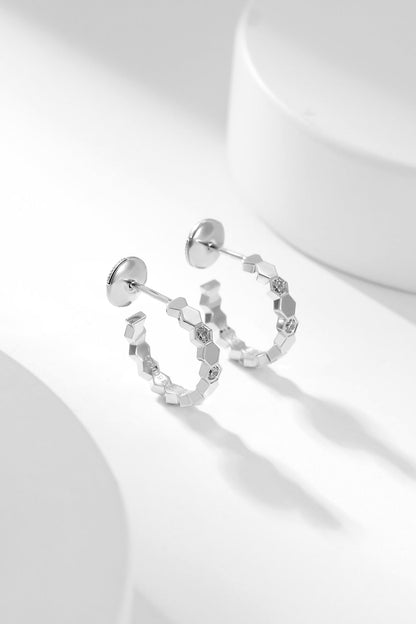 [Lumi Jewellery]BEE LOVE DIAMOND HOOP EARRINGS