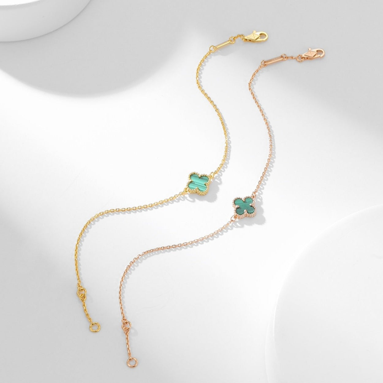 [Lumi Jewellery]CLOVER BRACELET MALACHITE 1 MOTIF