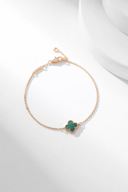 [Lumi Jewellery]CLOVER BRACELET MALACHITE 1 MOTIF
