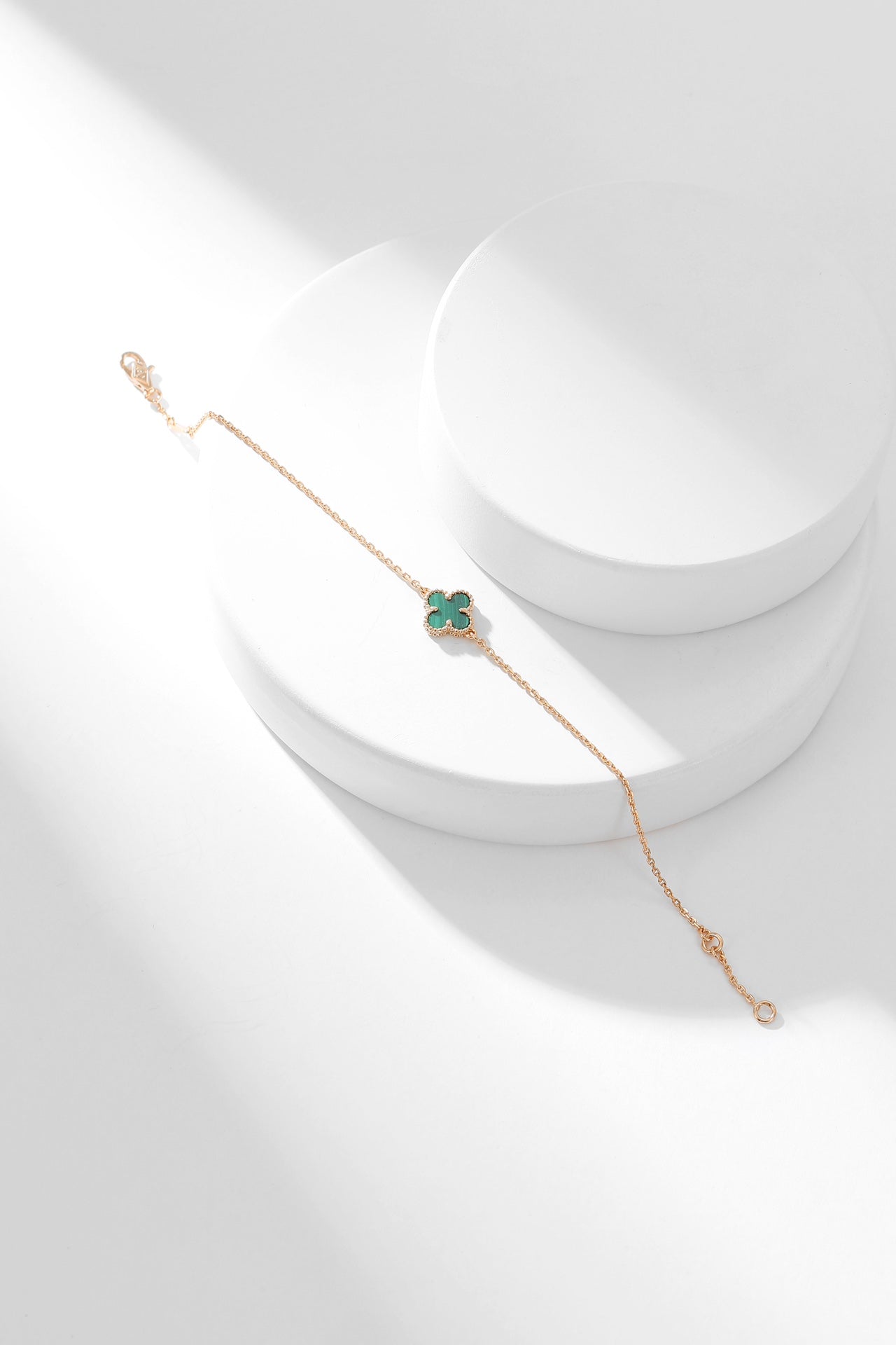 [Lumi Jewellery]CLOVER BRACELET MALACHITE 1 MOTIF