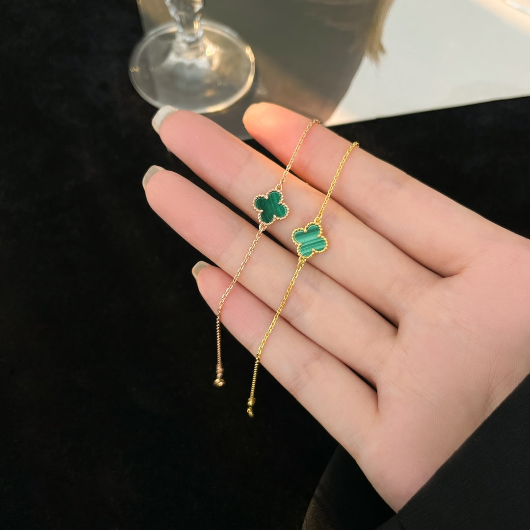[Lumi Jewellery]CLOVER BRACELET MALACHITE 1 MOTIF