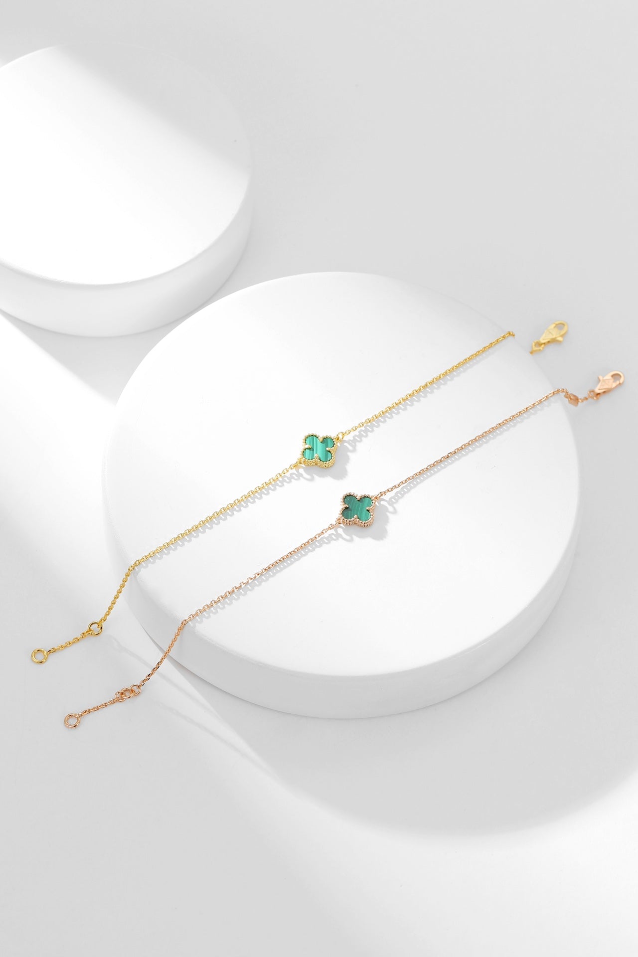 [Lumi Jewellery]CLOVER BRACELET MALACHITE 1 MOTIF