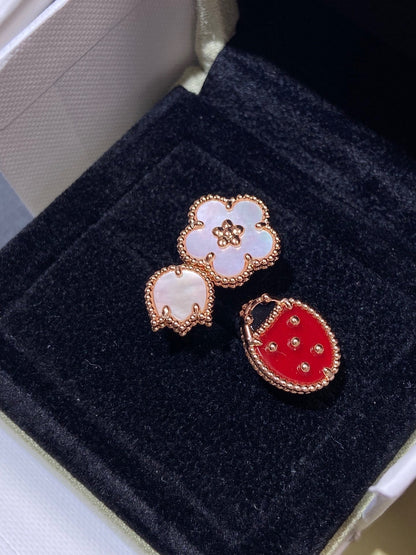 [Lumi Jewellery]LUCKY 3 MOTIF ROSE GOLD RING