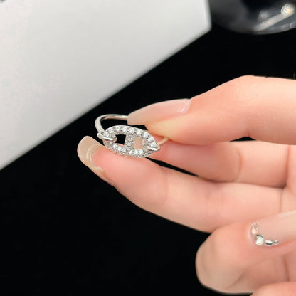 [Lumi Jewellery]RONDE SMALL SILVER DIAMOND RING