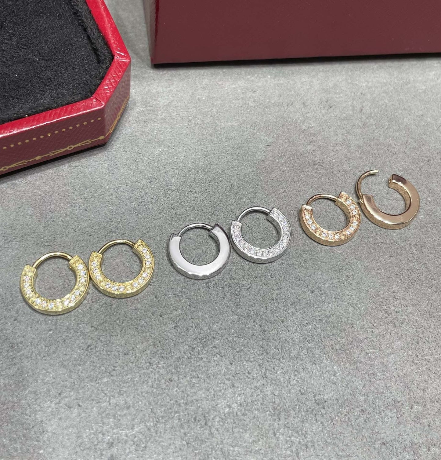 [Lumi Jewellery]LOVE DIAMOND EARRINGS