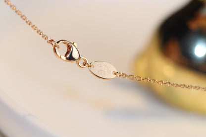 [Lumi Jewellery]JEUX MALACHITE 1 DIAMOND PINK GOLD NECKLACE