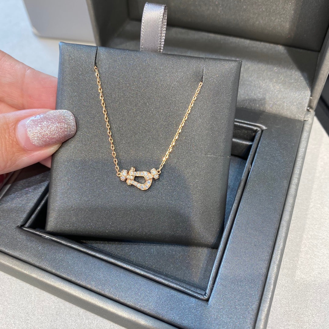 [Lumi Jewellery]FORCE 10 DIAMOND PINK GOLD NECKLACE MINI MODEL