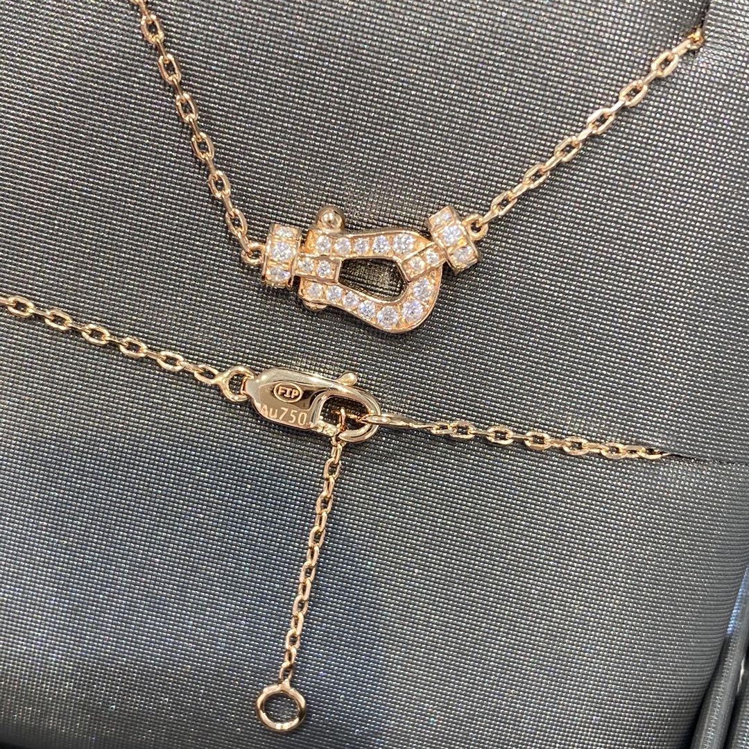 [Lumi Jewellery]FORCE 10 DIAMOND PINK GOLD NECKLACE MINI MODEL