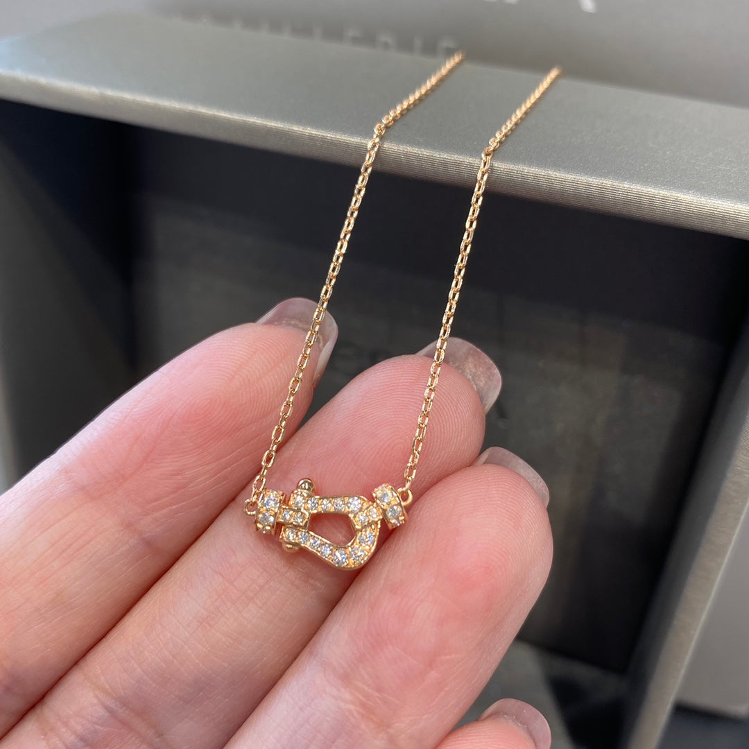 [Lumi Jewellery]FORCE 10 DIAMOND PINK GOLD NECKLACE MINI MODEL
