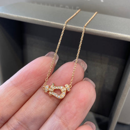 [Lumi Jewellery]FORCE 10 DIAMOND PINK GOLD NECKLACE MINI MODEL