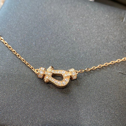 [Lumi Jewellery]FORCE 10 DIAMOND PINK GOLD NECKLACE MINI MODEL