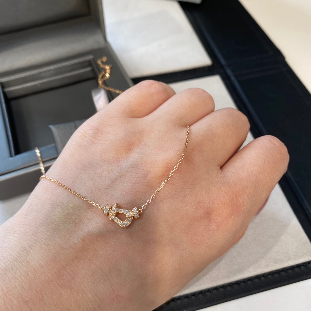[Lumi Jewellery]FORCE 10 DIAMOND PINK GOLD NECKLACE MINI MODEL