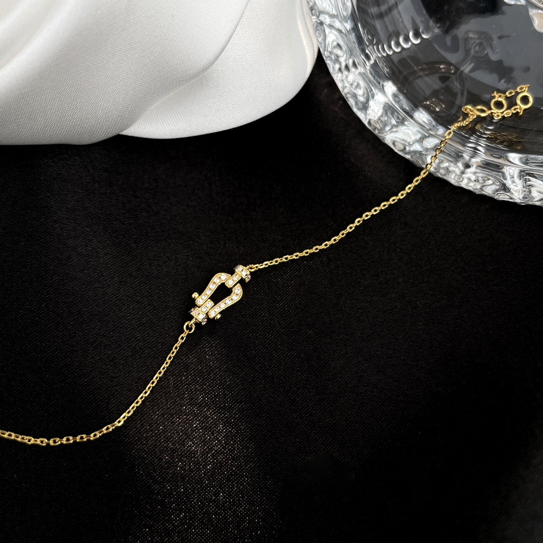 [Lumi Jewellery]FORCE 10 FULL DIAMOND BUCKLE CHAIN LINK MINI MODEL