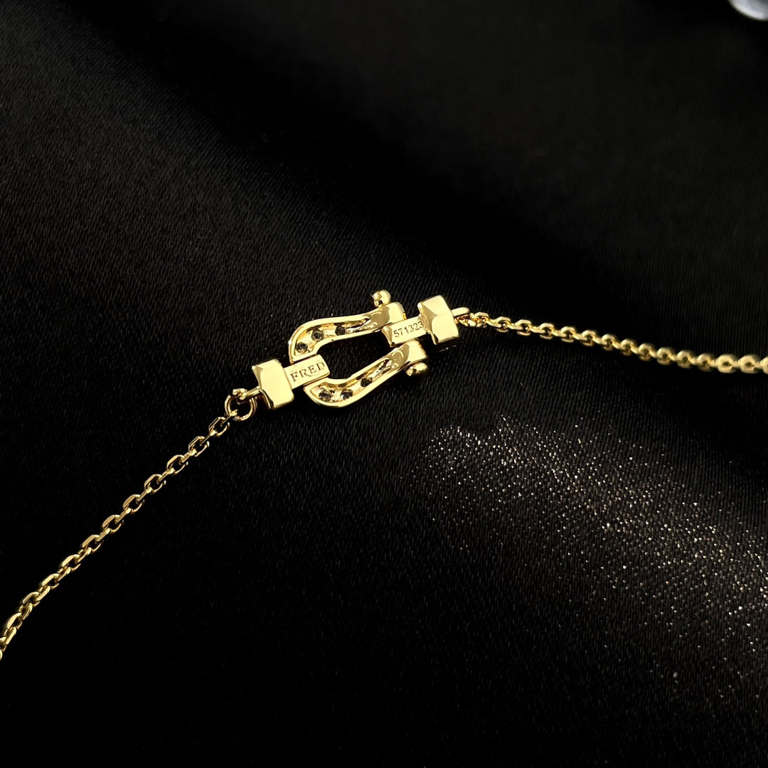 [Lumi Jewellery]FORCE 10 FULL DIAMOND BUCKLE CHAIN LINK MINI MODEL