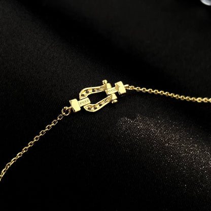 [Lumi Jewellery]FORCE 10 FULL DIAMOND BUCKLE CHAIN LINK MINI MODEL